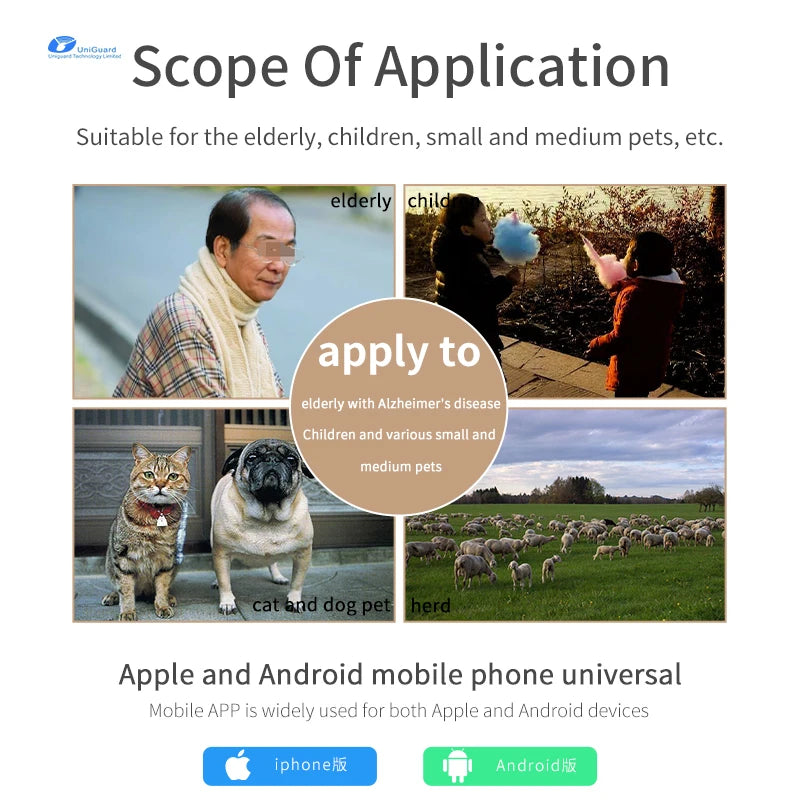 Microchip Animal Tractive Collars Api Track Collar Tracking Unit for Kids or Pets Sim Card Cat Dog Gps Tracker