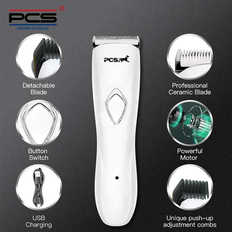 Rechargeable Professional Waterproof Grooming Sets Hair Trimmer Tool Dog Hair Pet Clipper