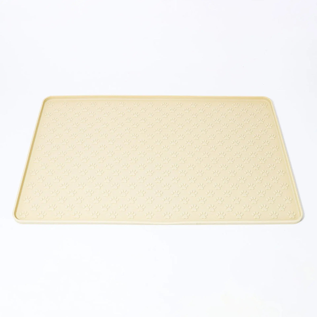 Pet Dog Feeding Mat, Made of Silicone Material, Easy to Clean, Rectangular Cat and Dog Meal Mat with Raised Edges