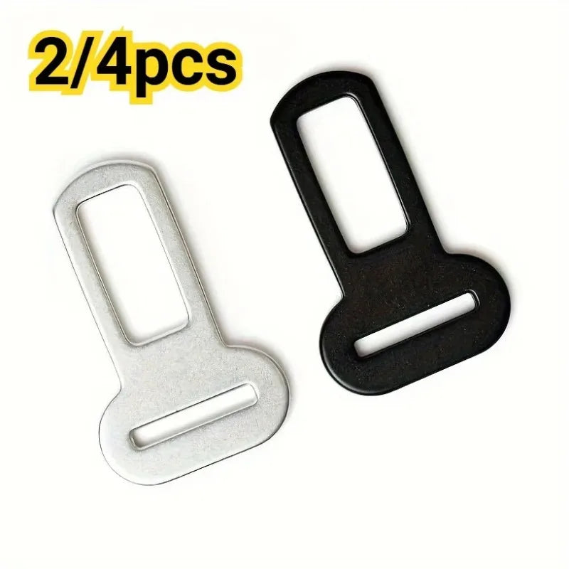 Pet Seat Belt Adapters - Car Metal Clips for Pet Leashes, Compatible with Truck & Car Seats
