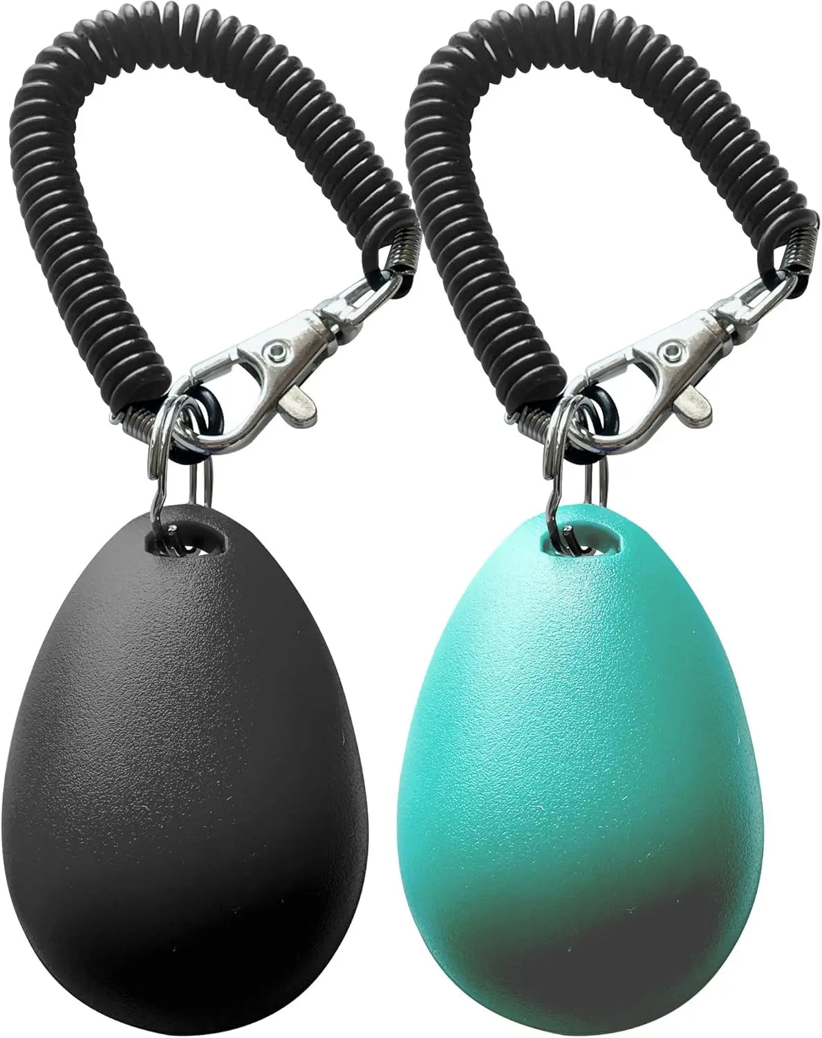 Pet Training Clicker with Wrist Strap - Dog Training Clickers (New Black + Blue) dog whistle pets acessorios pets