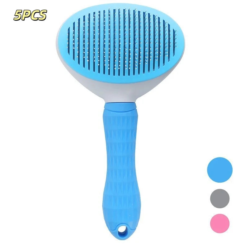 Dog Comb Pet Hair Removal Brush Cats and Dogs Special Comb Beauty Massage Self-cleaning Needle Comb Pet Supplies